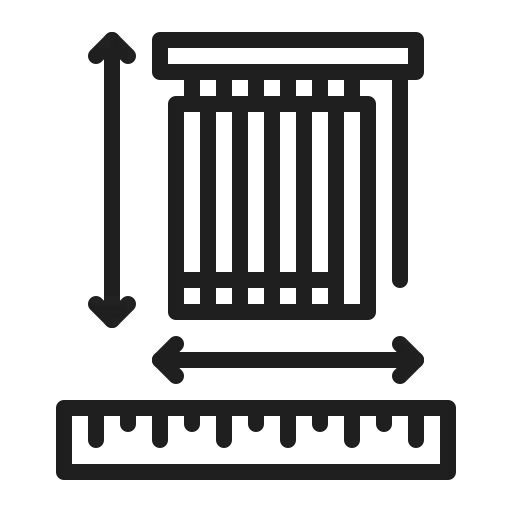 Curtain measurement icon