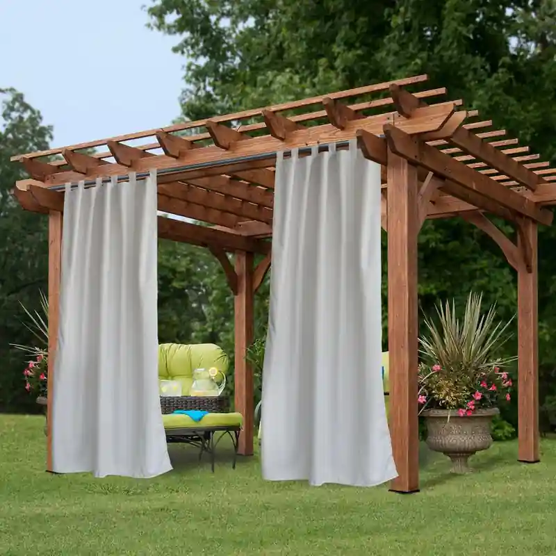 Dubai outdoor curtains Stylish grommet curtain perfect for gardens