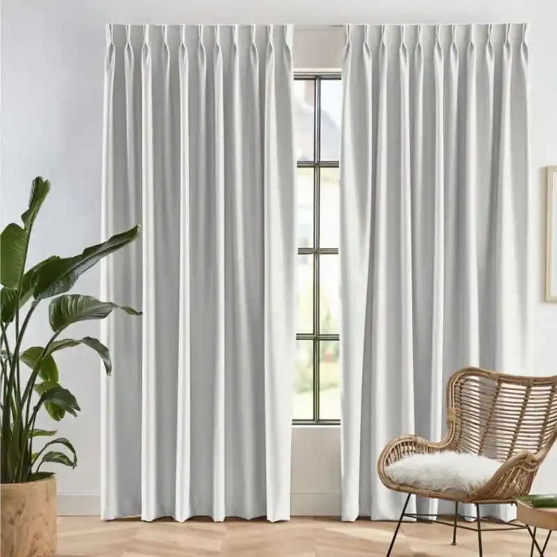 Grey and white Pencial Plate Curtains Dubai for windows
