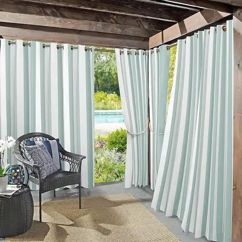 Outdoor curtains dubai patio privacy sun protection weather resistant