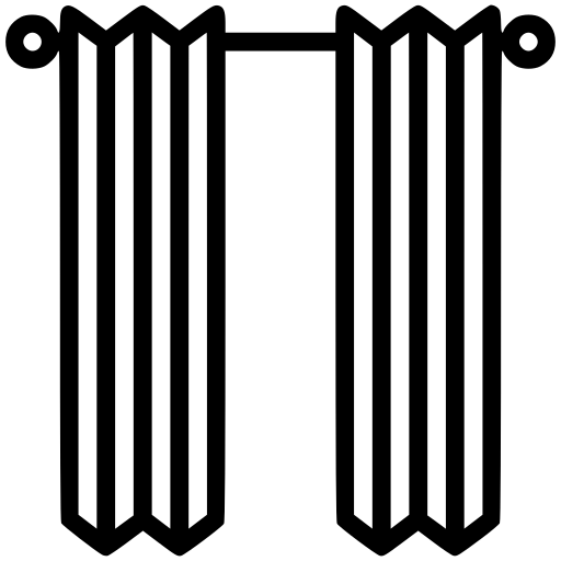 acoustic curtains icon