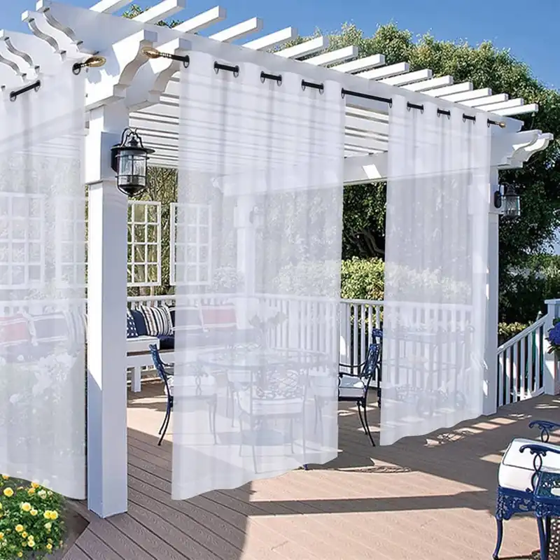 sheer white outdoor curtains dubai